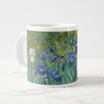 Van Gogh Irises (F608) Fine Art Large Coffee Mug<br><div class="desc">Irises, Vincent van Gogh, Saint-Rémy May 1889. Oil on canvas, 71 x 93 cm. Los Angeles, Getty Centre. F 608, JH 1691 Vincent Willem van Gogh (30 March 1853 – 29 July 1890) was a Dutch Post-Impressionist artist. Some of his paintings are now among the world's best known, most popular...</div>