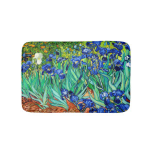 Van Gogh Irises (F608) Vintage Fine Art Bath Mat