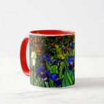 Van Gogh - Irises, famous Vincent van Gogh paintin Mug<br><div class="desc">Van Gogh - Irises (2),  famous painting by Vincent van Gogh</div>