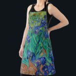 Van Gogh Irises Floral Painting Apron<br><div class="desc">Vincent Van Gogh  (30 March 1853 – 29 July 1890) was an influential Dutch post-impressionist painter.  This artwork is called Irises.</div>