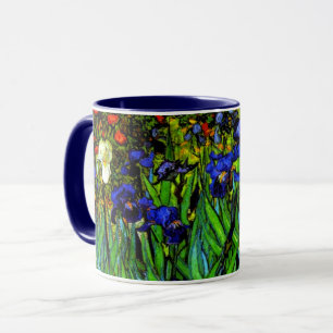 Van Gogh - Irises, floral painting, Mug