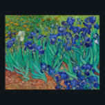 Van Gogh Irises Floral Painting Poster<br><div class="desc">Vincent Van Gogh  (30 March 1853 – 29 July 1890) was an influential Dutch post-impressionist painter.  This artwork is called Irises.</div>