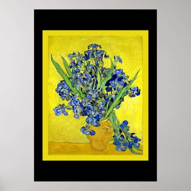 Van Gogh - Irises framed Poster (Front)