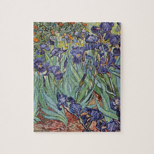 Van Gogh Irises Impressionist Flowers Jigsaw Puzzle (Vertical)