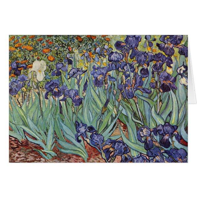 Van Gogh Irises Impressionist Painting (Front Horizontal)