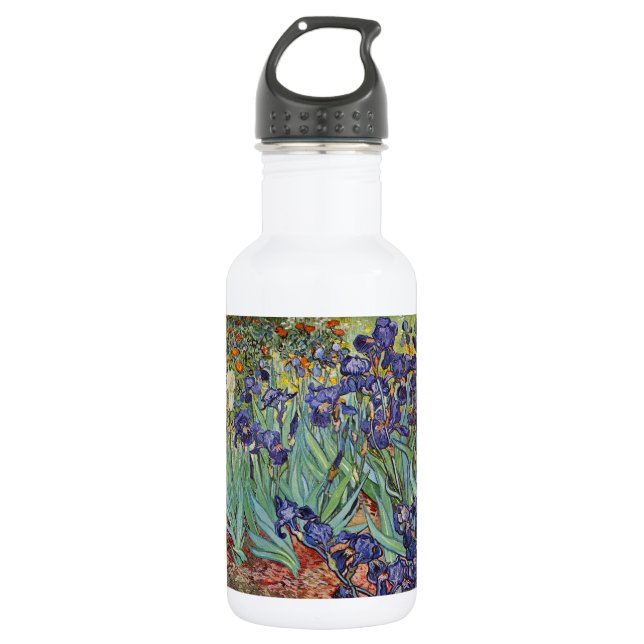 Van Gogh Irises Impressionist Painting 532 Ml Water Bottle (Front)
