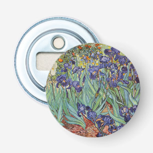 Van Gogh Irises Impressionist Painting Bottle Opener
