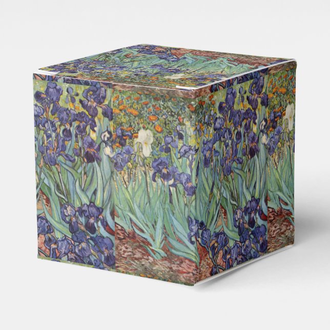 Van Gogh Irises Impressionist Painting Favour Box (Front Side)