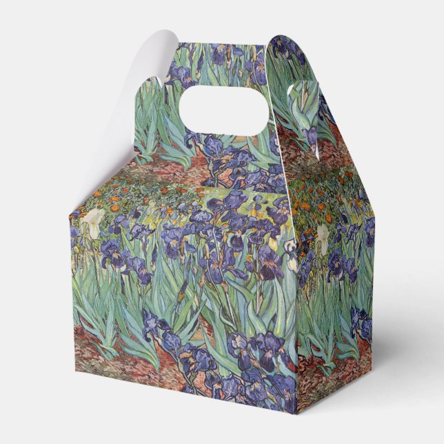 Van Gogh Irises Impressionist Painting Favour Box (Front Side)