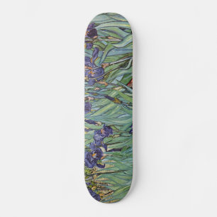 Van Gogh Irises Impressionist Painting Skateboard