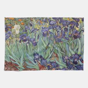 Van Gogh Irises Impressionist Painting Tea Towel