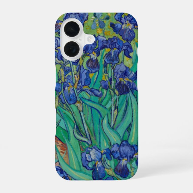 Van Gogh Irises iPhone 16 Case (Back)