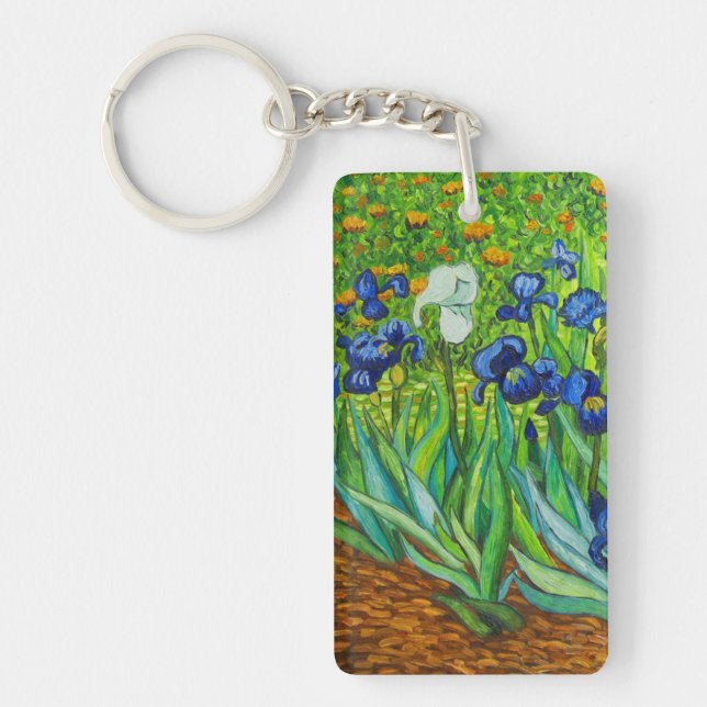 Van Gogh Irises Key Ring (Front)