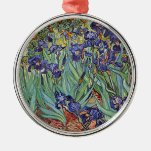 Van Gogh Irises Metal Tree Decoration
