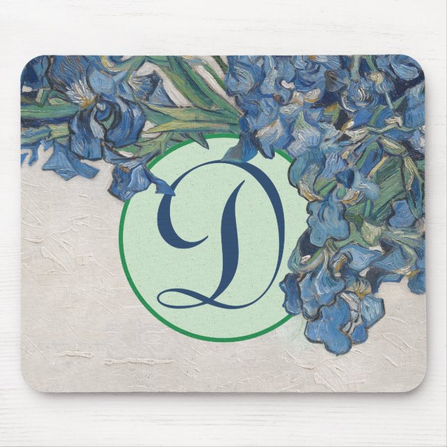Van Gogh Irises Mouse Mat (Front)
