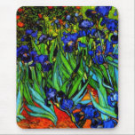 Van Gogh - Irises, Mouse Mat<br><div class="desc">Vincent van Gogh's famous floral painting, Irises.</div>