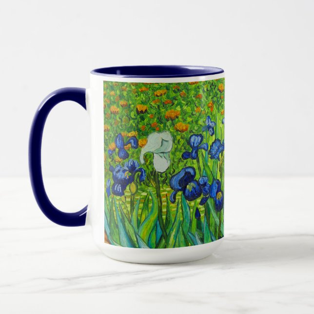 Van Gogh Irises Mug (Left)