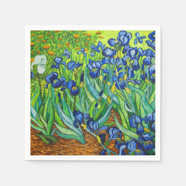 Van Gogh Irises Napkin (Front)