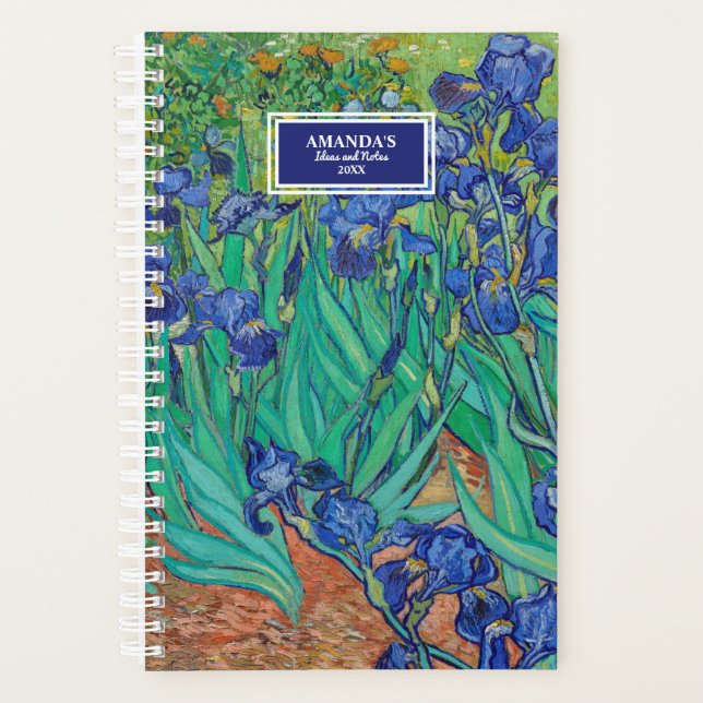 Van Gogh Irises Painting Planner (Front)