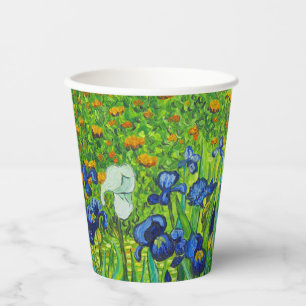 Van Gogh Irises Paper Cups