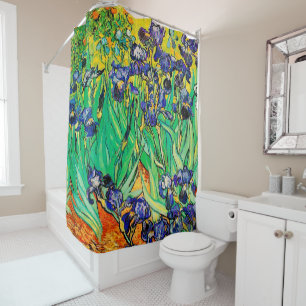 Van Gogh Irises/Purple/St. Remy Shower Curtain