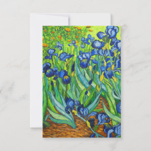 Van Gogh Irises RSVP Card