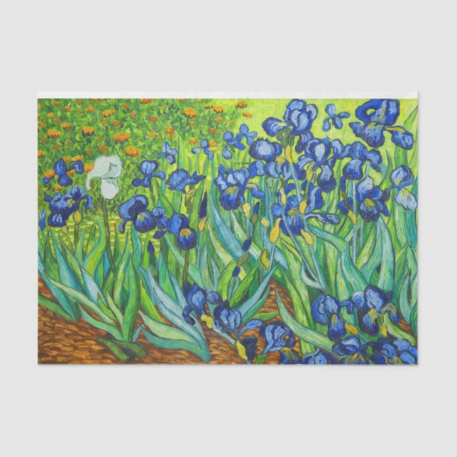 Van Gogh Irises Tissue Paper (Front)