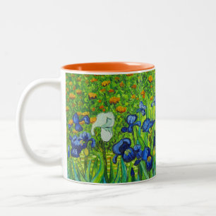 Van Gogh Irises Two-Tone Coffee Mug