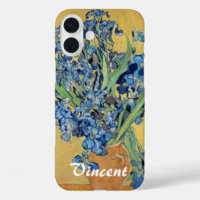 Van Gogh Irises Vase Blue Flower Bouquet Fine Art