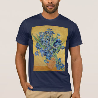 Van Gogh Irises Vase Blue Flowers Vintage Art T-Shirt