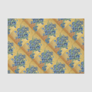 Van Gogh Irises Vase Flowers Still Life Famous Art Tissue Paper