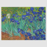 Van Gogh Irises Vintage Floral Blue Tissue Paper<br><div class="desc">This is the oil painting "Irises" done in 1889 by Dutch post- impressionist artist Vincent Willem van Gogh (1853-1890). It is our Fine Art Series no. 68.</div>