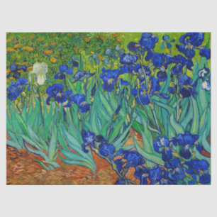 Van Gogh Irises Vintage Floral Blue Tissue Paper