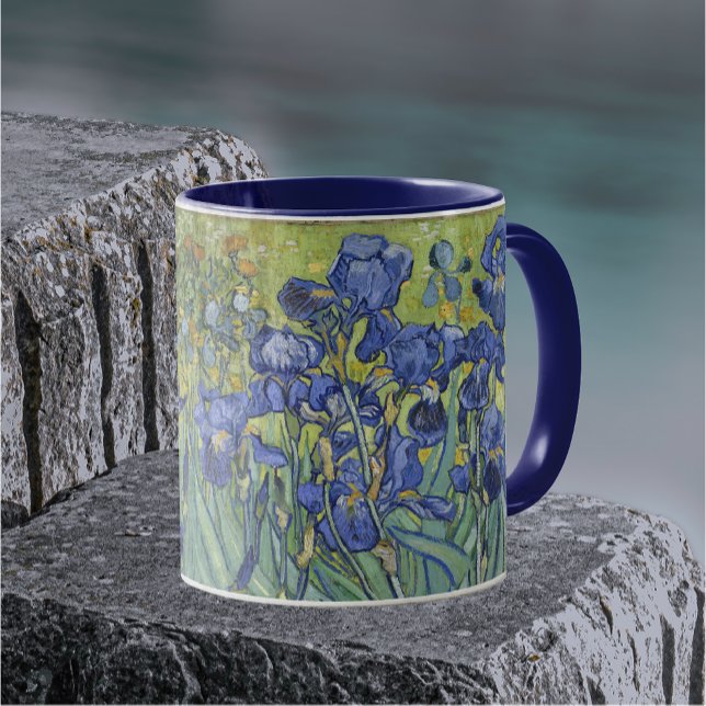Van Gogh Irises Vintage Floral Mug (Creator Uploaded)