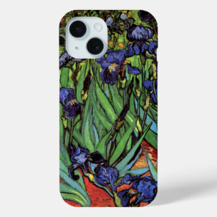 Van Gogh Irises, Vintage Garden Fine Art iPhone 15 Case