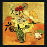 Van Gogh - Japanese Vase with Roses and Anemones Poster<br><div class="desc">Japanese Vase with Roses and Anemones by Van Gogh. Great painting titled Japanese Vase with Roses and Anemones,  made by Van Gogh.</div>
