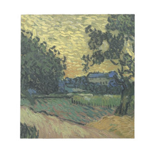 Van Gogh Landscape at Twilight Notepad