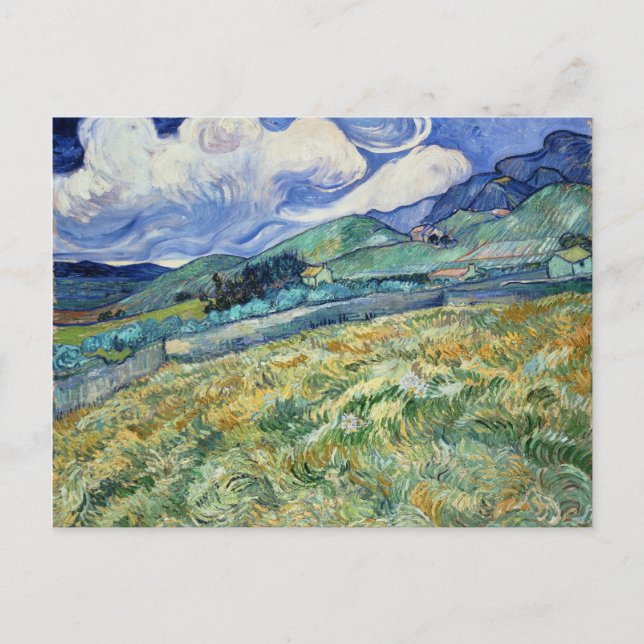 Van Gogh Landscape from Saint-Remy Postcard (Front)