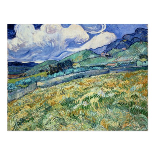 Van Gogh Landscape from Saint-Remy Postcard