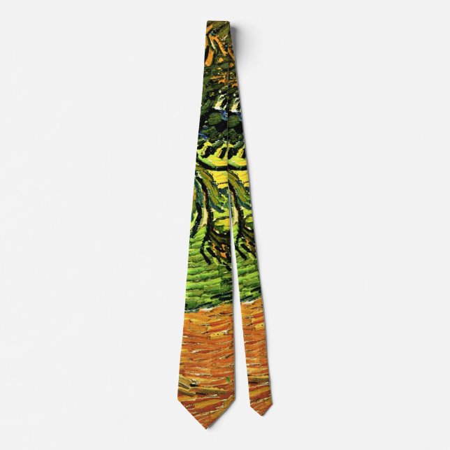 Van Gogh - Landscape with Trees and Figures Tie (Front)