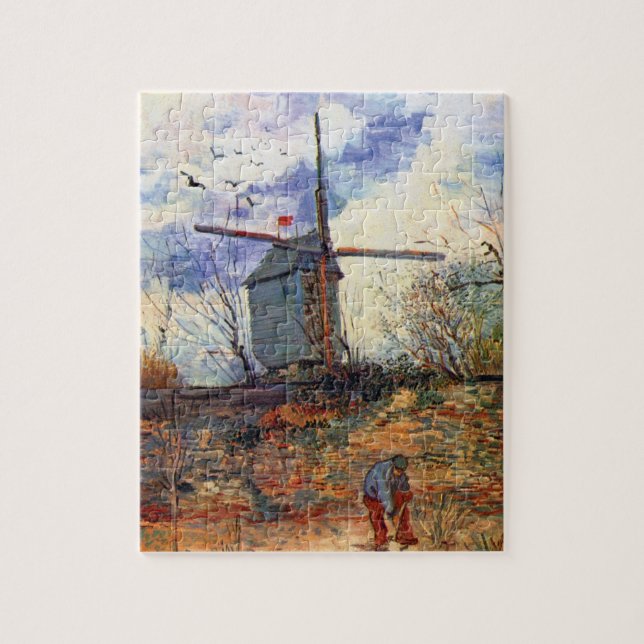 Van Gogh - Le Moulin De La Galette Windmill Jigsaw Puzzle (Vertical)