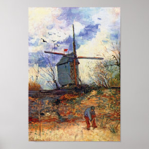 Van Gogh - Le Moulin De La Galette Windmill Poster