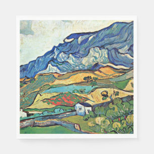 Van Gogh - Les Alpilles Mountain Landscape, Napkin