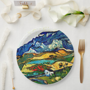 Van Gogh - Les Alpilles  Paper Plate