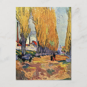 Van Gogh; Les Alyscamps (Cemetery), Vintage Art Postcard