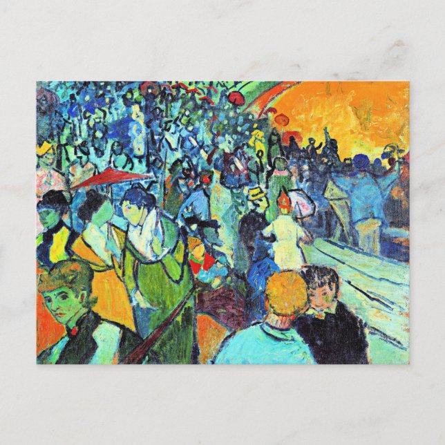 Van Gogh - Les Arenes, famous painting Postcard (Front)