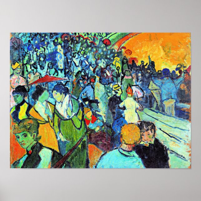 Van Gogh - Les Arenes, famous painting Poster (Front)