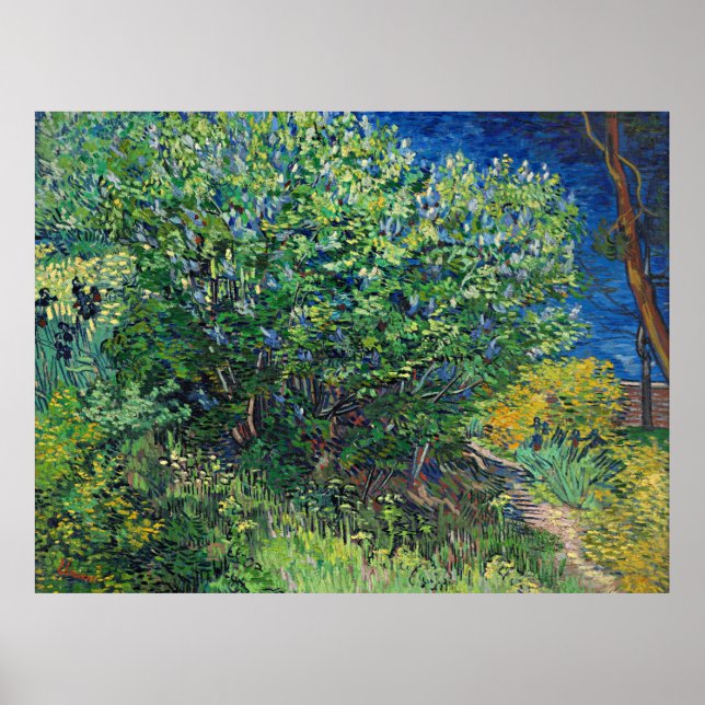 Van Gogh - Lilac Bush Poster (Front)
