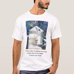 Van Gogh Love Collage Art T-Shirt