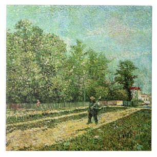 Van Gogh - Man with Spade... Tile